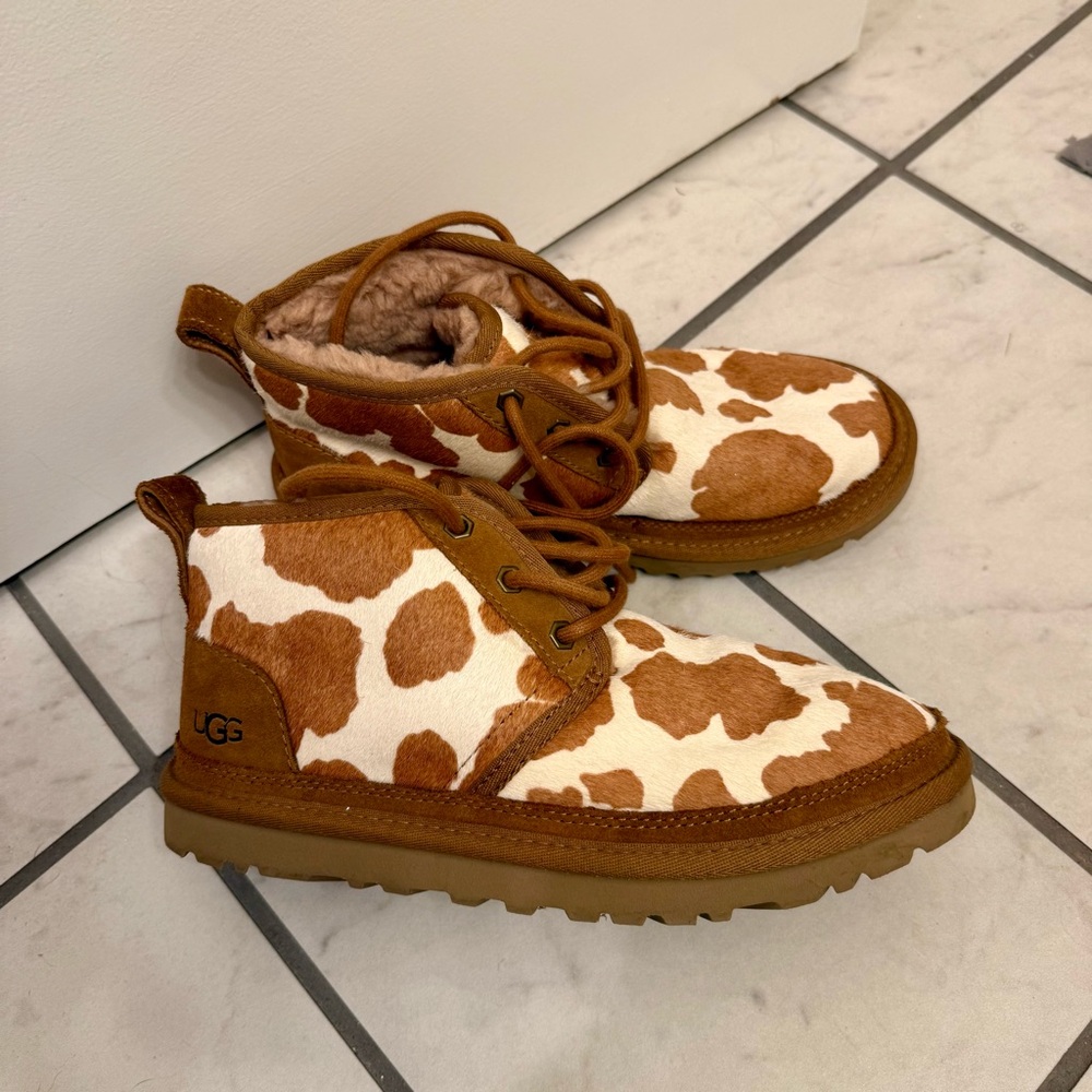 UGGs Brown and White Boots